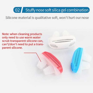 Anti snoring device - Silicone Air Purifier Sleeping Nose Breath Aid 