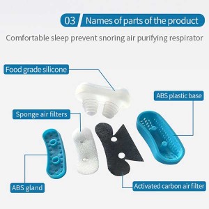 Anti snoring device - Silicone Air Purifier Sleeping Nose Breath Aid 