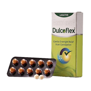 Dulcoflex 5mg for Constipation, Laxative & Bowel Movement Regulator 100 Tablet