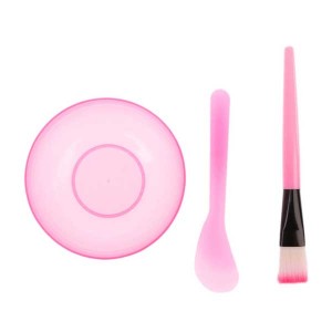Makeup DIY Facial Face Mask Bowl - Brush - Spoon - Stick Beauty Tool Kit / 3Pcs 