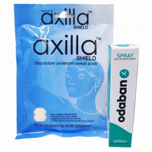 1 x Odaban Antiperspirant and 1 x Sweat Pads/Dress Shields Try them both at a new lower price!