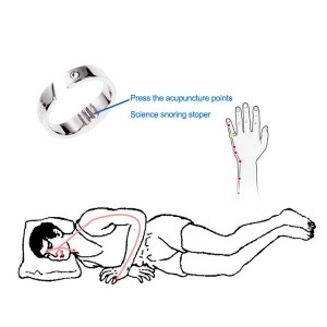 Anti Snore Ring Titanium Steel / Acupressure Sleeping Aid / Stop Snoring