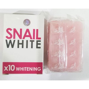 SNAIL WHITE SOAP GLUTATHIONE X10 WHITENING SKIN/REDUCE ACNE/ANTI AGING