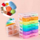 Weekly Medicine Storage Organizer 7 Days Case Pill Box Container