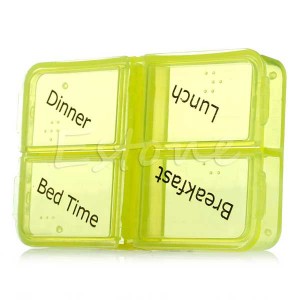 Weekly Medicine Storage Organizer 7 Days Case Pill Box Container